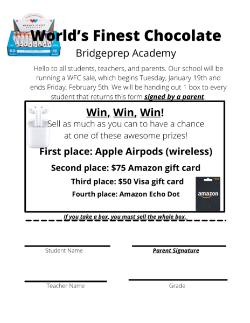 Chocolate Sale Form